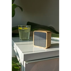 Bamboo wireless speaker 3W B'RIGHT, solar panel | Androwe (V2240-17)-2