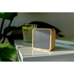 Bamboo wireless speaker 3W B'RIGHT, solar panel | Androwe (V2240-17)-9