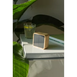 Bamboo wireless speaker 3W B'RIGHT, solar panel | Androwe (V2240-17)-10
