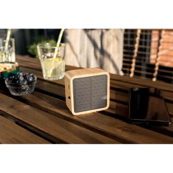 Bamboo wireless speaker 3W B'RIGHT, solar panel | Androwe (V2240-17)-11