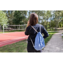 Recycelte Baumwolltasche 2 in 1, Beutel mit Kordelzug und Einkaufstasche | Jamarion (V2149-03)-8