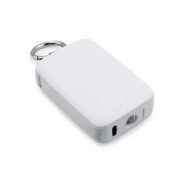 Power bank 4000 mAh, karabińczyk i lampka 1W | Dimetrice (VA109-02)-4