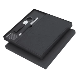 Zestaw upominkowy, brelok, notatnik ok. A5, długopis, pudełko podarunkowe (VA355-03)