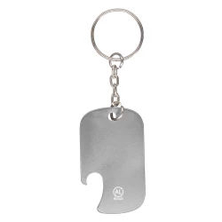 Recycled aluminium keyring, bottle opener (VA359-32)