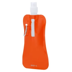 Składany bidon 400 ml z karabińczykiem z RPET (VA371-07)