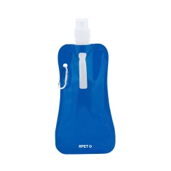 RPET foldable water bottle 400 ml with carabiner clip (VA371-11)
