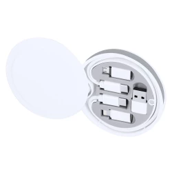 Kabel do ładowania i synchronizacji, 3 adaptery w komplecie, etui z karabińczykiem (VA376-02)