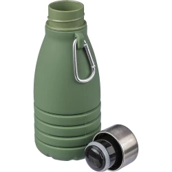 Składana butelka sportowa 550 ml z karabińczykiem (VA459-06)