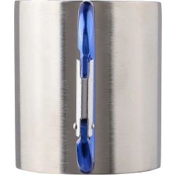 Metalowy kubek 185 ml z karabińczykiem (V0646-04)-5