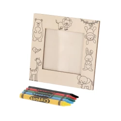 Ramka do zdjęć do kolorowania, kredki (VA762-00)-2