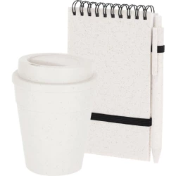 Zestaw biurowy, notes, kubek, długopis ze słomy pszenicznej (VA647-00)