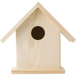 Birdhouse for painting, paints and brush (V7347-17)-3