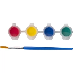 Birdhouse for painting, paints and brush (V7347-17)-4
