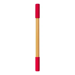 Kugelschreiber aus Bambus 2 in 1, Bleistift 