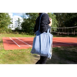 Worek ze sznurkiem i torba na zakupy z bawełny z recyklingu, 2 w 1 | Jamarion (V2149-06)-10