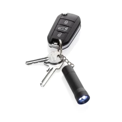Brelok do kluczy z aluminium z recyklingu, latarka Flash (P514.0401)-5