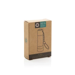 Brelok do kluczy z aluminium z recyklingu, latarka Flash (P514.0401)-10
