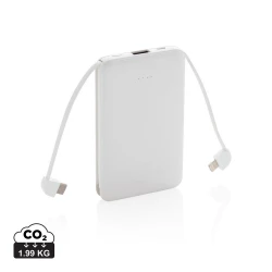 Power bank 5000 mAh, zintegrowany kabel 3 w 1 (P322.083)