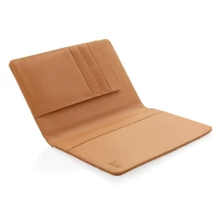 Korkowe etui na karty kredytowe i paszport, ochrona RFID (P820.459)-2