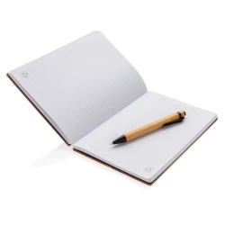 Bambusowy notatnik A5 z bambusowym długopisem (P772.159)-3