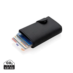 Standard aluminium RFID cardholder with PU wallet (P850.341)