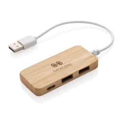 Bambusowy hub USB 2.0 z USB typu C (P308.739)-4