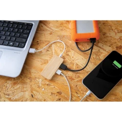 Bambusowy hub USB 2.0 z USB typu C (P308.739)-5