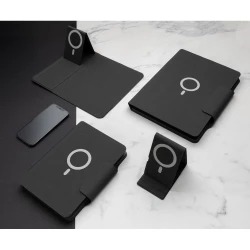 Teczka konferencyjna, notatnik A5, ładowarka bezprzewodowa, power bank 8000 mAh (P774.312)-13