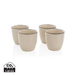 Zestaw kubków ceramicznych 120 ml Ukiyo, 4 el. (P432.403)