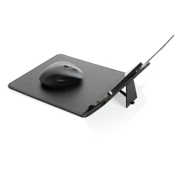 Podkładka pod mysz Swiss Peak, ładowarka bezprzewodowa 10W, PU z recyklingu (P300.241)-5