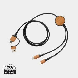Kabel do ładowania 6 w 1 Ohio, plastik z recyklingu (P302.861)
