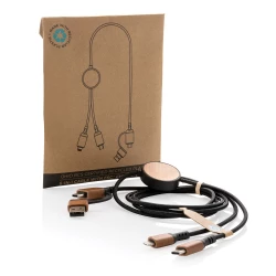 Kabel do ładowania 6 w 1 Ohio, plastik z recyklingu (P302.861)-7
