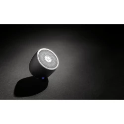 Basowy głośnik bezprzewodowy 3W Swiss Peak, aluminium z recyklingu (P331.002)-2