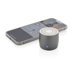 Basowy głośnik bezprzewodowy 3W Swiss Peak, aluminium z recyklingu (P331.002)-3