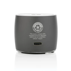Basowy głośnik bezprzewodowy 3W Swiss Peak, aluminium z recyklingu (P331.002)-7