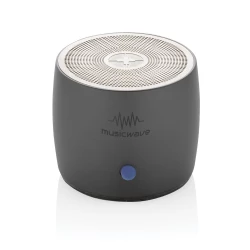 Basowy głośnik bezprzewodowy 3W Swiss Peak, aluminium z recyklingu (P331.002)-9