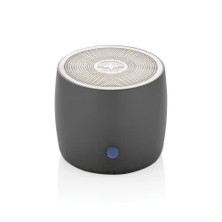 Basowy głośnik bezprzewodowy 3W Swiss Peak, aluminium z recyklingu (P331.002)-10